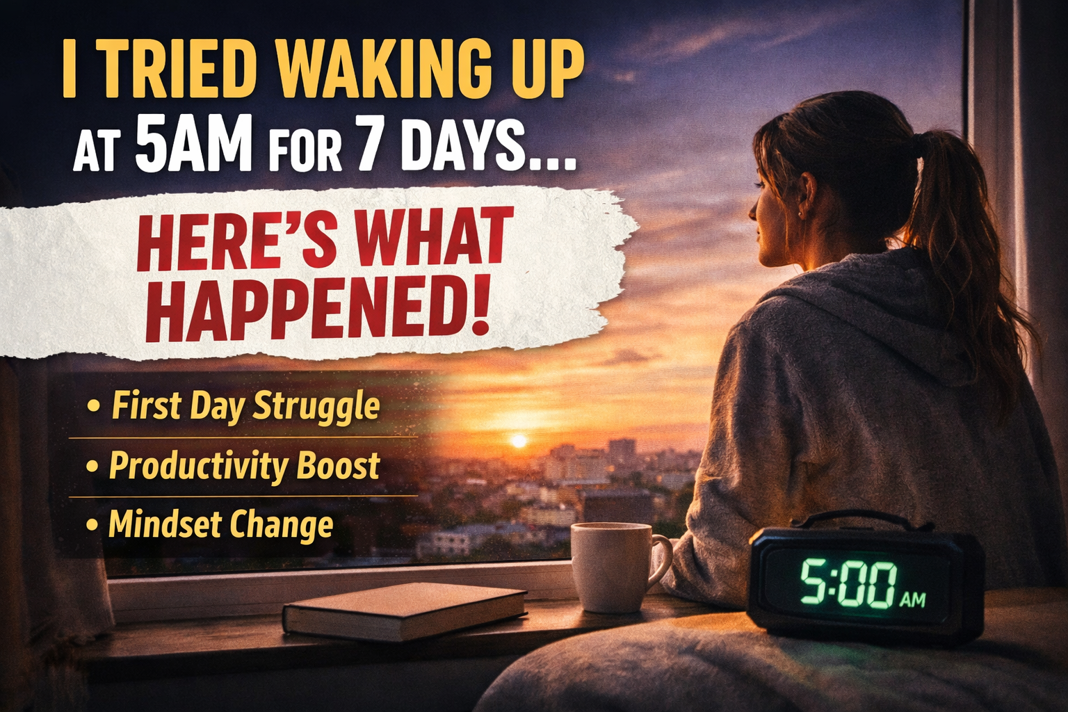 I Tried Waking Up at 5AM for 7 Days… This Happened
