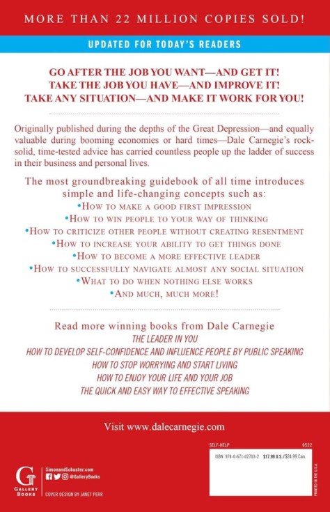 How to Win Friends and Influence People by Dale Carnegie